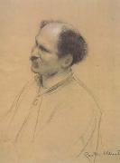 Gustav Klimt, Half-Length Portrait with Three-Quarter View of an Older Man,from the Left (ceiling painting at the Burgtheater in Vienna) (mk20)